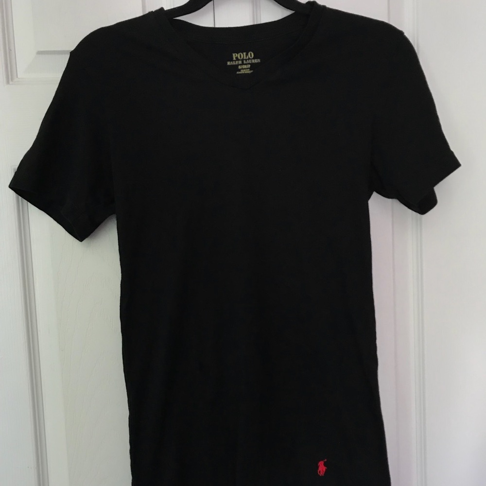 Black Polo Ralph Lauren V-Neck T-Shirt
